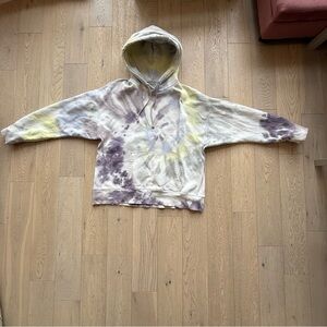 ✨4 for $60✨ Aritzia TNA Tie-Dye Hoodie - Purple, Yellow, Cream Size 2